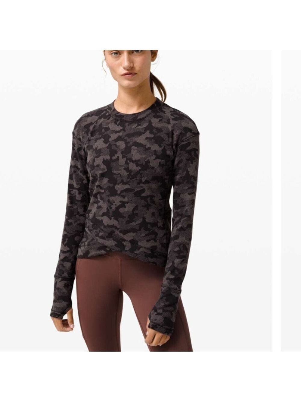 Lululemon Close to Crossing Long Sleeve Rulu sweatshirt in Heritage Camo 10